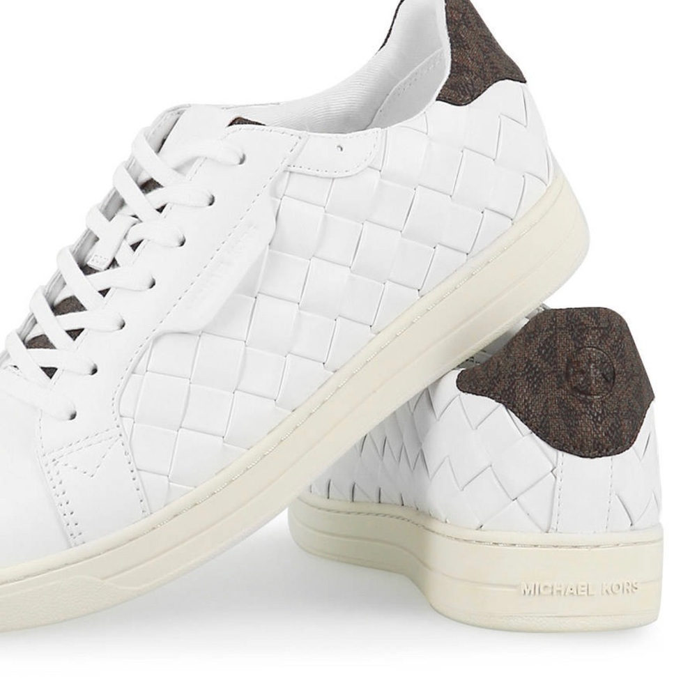 Michael Kors white leather sneakers